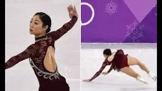 Skater Mirai Nagasu Falls During Her 2nd Try at the Triple Axel