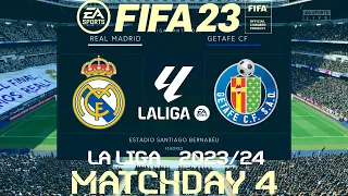 FIFA 23 Real Madrid vs Getafe | La Liga 2023/24 | PS4 Full Match