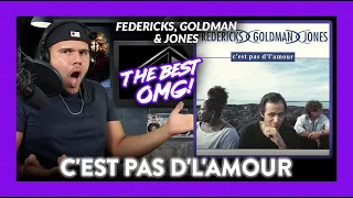 Fredericks, Goldman and Jones Reaction C’est pas d’l’amour (AMAZING!) | Dereck Reacts