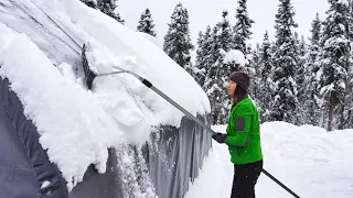 Snow at the Cabin | Winter Life in Alaska
