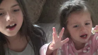 Angelina Jordan teaching her little sister how to sing 2014 (watch till end)