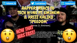 Rappers React To Tech N9ne Ft. Eminem & Krizz Kaliko "Speedom"!!!