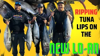 Ripping Bluefin and Yellowfin tuna lips onboard the NEW LO-AN.