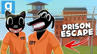 CARTOON CAT & DOG PRISON ESCAPE! (Garry's Mod Sandbox) | JustJoeKing