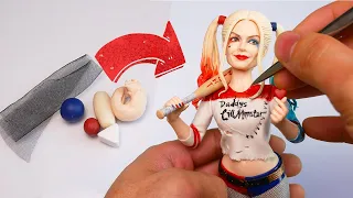 Harley Quinn（Margot Robbie）made from polymer clay，the full sculpturing process【Clay producer Leo】