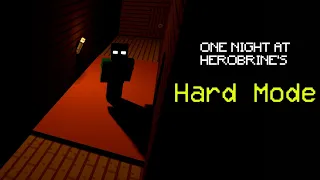 One Night At Herobrine's Remastered: Hard Mode Gameplay