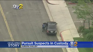 Bizarre Police Pursuit From OC To IE Ends With Driver Fleeing On Foot, Passenger Jumping Into Unwitt