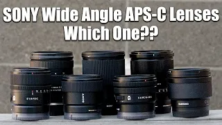 Which Sony Wide APS-C Lens - with the ZV-E10 (a6000, a6100, a6300, a6400, a6500, a6600)