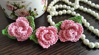 РОЗОЧКА крючком./ROSE crochet.