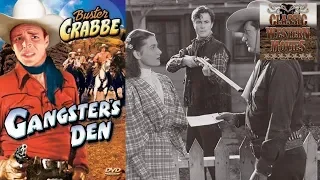 Gangster's Den | Western (1945) | Full Movie | Buster Crabbe