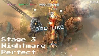 Sky Force Reloaded - Stage 3 Nightmare Perfect (PS4) 🎵 Dynatron - Stars of the Night