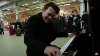 Henri Herbert Rocks The St Pancras Public Piano