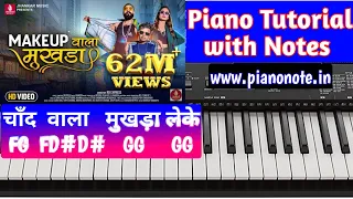 Chand Wala Mukhda Leke Piano Tutorial with Notes | Julius Murmu Keyboard | Make up Wala Mukhda Leke