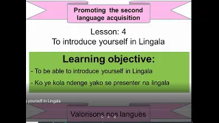 Lingala in 10 minutes: Lesson 4- Introducing yourself in Lingala