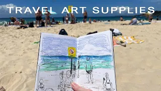 My Travel Art Supplies Essentials - the best art supplies for travel and sketching on location