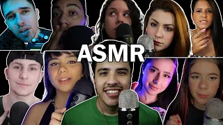 ASMR com 10 ASMRtistas 👄 1 hora de Mouth Sounds