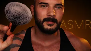 Gentle Skin Brushing ASMR 😴 Head Massage - Male ASMR for Sleep - Safe ASMR