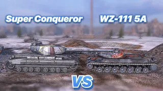 НА ЗАБИВ#81 | ХУДШИЕ КОЛЛЕКЦИОННЫЕ ТЯЖИ | Super Conqueror VS WZ-111 5A | WoT Blitz | Zlobina Liza