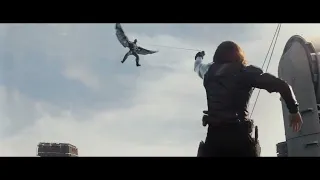 Captain America: The Winter Soldier (2014) Movie Clip HD, Falcon vs The Winter Soldier 1