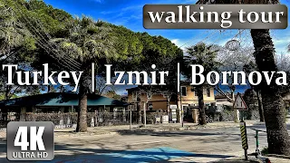 Walking tour of the Bornova area 4K - HDR 60fps | Izmir 🇹🇷