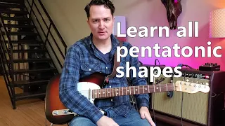 Essential Guitar Lessons #02 - Learn all the Pentatonic Shapes Forever More