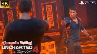 A Dispute Over Henry Avery's Treasure -Uncharted 4 A Thief’s End - ending (4k)