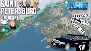 LIMOUSINE RIDE IN SAINT PETERSBURG / Поездка по Питеру на лимузине и под шансон в Cities: Skylines