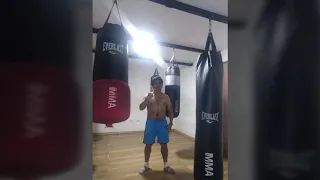 Entrenando box  jorge Silva