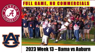 2023 - Alabama Crimson Tide vs Auburn Tigers