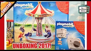 🌈Playmobil Review! Amusement Park Carnival Swings! Let's play on the rides! 😍The Playmobil Diaries