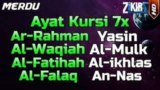 Ayat Kursi 7x, Surah Ar Rahman, Yasin, Al Mulk, Al Waqiah, Al Fatihah, Al Ikhlas, Al Falaq & An Nas