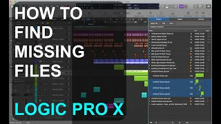 How to find missing files in LOGIC PRO X