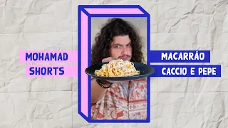 MACARRÃO COM QUEIJO CACIO E PEPE | Mohamad Hindi | #shorts