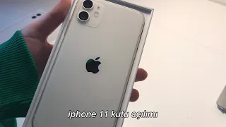 iphone 11 kutu açılımı + aksesuarlar 🤍📦