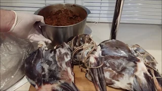 Вяленая баранья нога от начала до конца/ Dried lamb leg