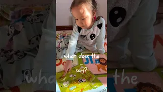 Reading book with 3 year-old Aisana🥰 3 жасар Айсанамен Ағылшынша кітап оқуымыз