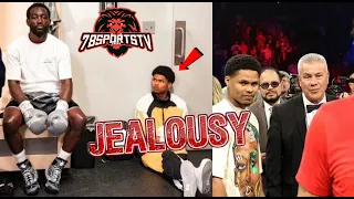 SHAKUR STEVENSON CAUGHT GIVING TERENCE CRAWFORD THE EVIL EYE