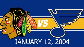 Highlights: Blackhawks at Blues: January 12, 2004