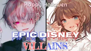 Nightcore →Epic Medley Disney Villians ( Lyrics )