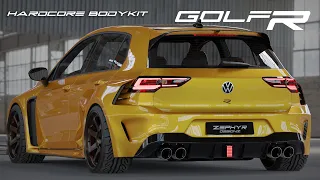 VW Golf R 2023 HARDCORE Bodykit Concept by Zephyr Designz | 4K