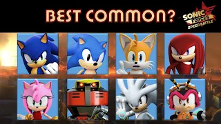 Sonic Forces Speed Battle - Ranking the Common Characters