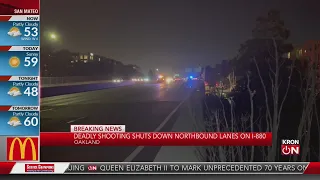 Fatal shooting shuts down northbound lanes on I-880 in Oakland