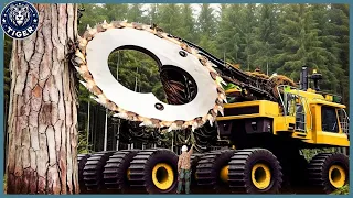 199 Incredible Fastest Big Chainsaw Cutting Tree Machines ▶11