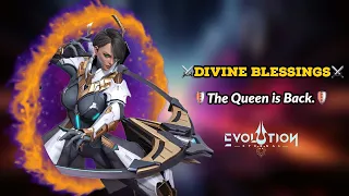 A New Queen Of Single Target DPS - Divine Blessings Heroes Breakdown on Eternal Evolution.