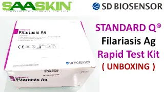 Standard Q Filariasis Ag Rapid Test | UNBOXING | SD Biosensor