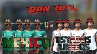 MÉXICO VS ESTADOS UNIDOS 4vs4 FREEFIRE