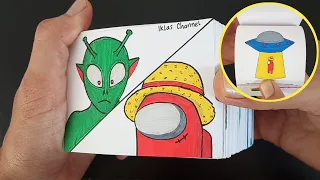 Alien vs Luffy Impostor | Among Us Flipbook - Part 3