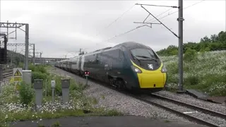 Avanti West Coast London to Glasgow record attempt run speeds through Milton Keynes Central 17/06/21