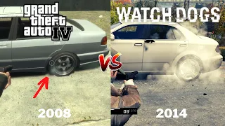 GTA 4 vs Watch Dogs - Physics & Details Comparison | Ultimate Face Off