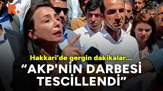 "AKP'nin darbesi tescillendi" | Hakkari'de 'kayyım' protestosu sürüyor